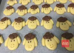Illustration of how to make sheep biscuits 5