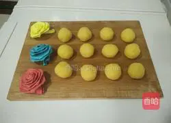Illustration of how to make custard filling (moon cake filling) 16