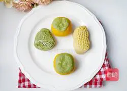 Illustration of how to make Haosaki Lianlian Peanut Mooncake 16