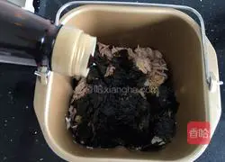 Illustration of making meat floss in bread machine 10