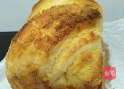 Illustration of how to make braided coconut toast 13