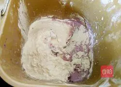 Illustration of how to make purple sweet potato with cranberry mochi stuffing 2