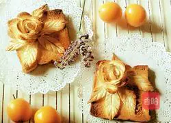 Toast Rose Recipe Illustration 12