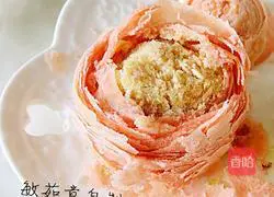 Pork floss Illustration of how to make crispy cake 13
