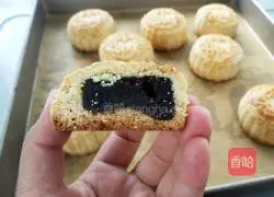 Illustration of how to make milky date paste mooncakes 20