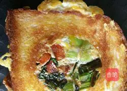 Electric cake stall Illustration of how to make egg toast slices 7