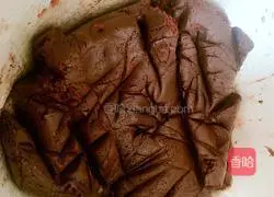 Illustration of how to make cocoa red yeast biscuits 6