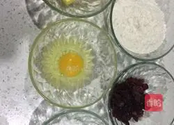 Illustration of how to make cranberry cookies 1