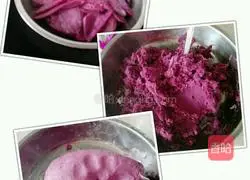 Illustration of how to make purple sweet potato flavored snowskin mooncakes 3