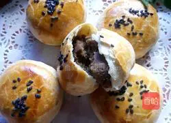 Illustration of how to make puff pastry mooncakes 21