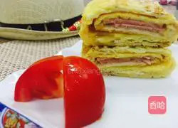 How to make toast, ham and tamagoyaki Illustration 1