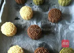 Peach Mountain Skin Mooncake Recipe Illustration 9