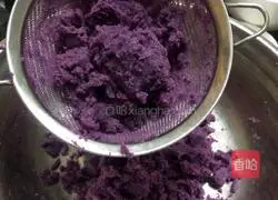 Purple Sweet Potato Snow Skin Mooncake Recipe Illustration 1