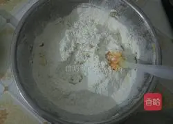 Crane Illustration of how to make raspberry cookies 10