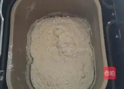 Illustration of how to make cocoa two-color toast 1