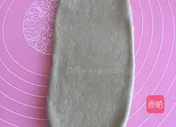 Illustration of how to make matcha honey bean toast 6