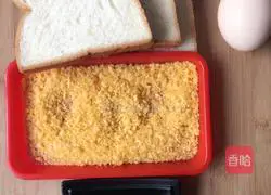 Illustration of how to make fried toast strips 2