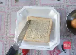 Quick breakfast toast eggs (microwave oven) recipe 2