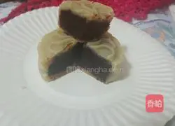 Illustration of how to make Japanese peach mountain skin mooncakes 12