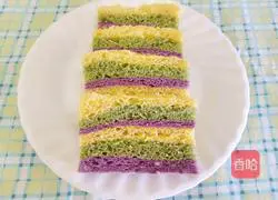 Illustration of how to make colorful hair cakes 13