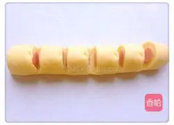 Illustration of how to make ham and sesame bread 10