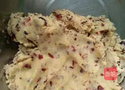 Illustration of how to make cranberry cookies 1