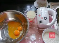 Illustration of how to make egg biscuits 1