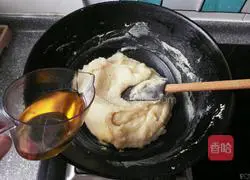 Illustration of how to make white kidney bean fruit mooncake filling 7