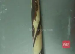 Illustration of how to make marble biscuits 6