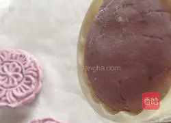 Purple Sweet Potato Pumpkin Cake#Purple Sweet Potato Pumpkin Snowskin Mooncake#Recipe Illustration 7