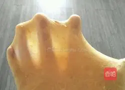 Illustration of how to make pumpkin and meat floss bread 7