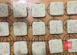 Illustration of how to make black tea cookies 9