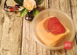 Illustration of how to make three-color toast 19