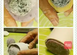 Snow Skin Mooncake (Purple Sweet Potato, Pumpkin Matcha) Recipe Illustration 8