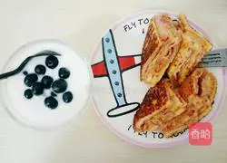 Illustration of how to make egg toast 7