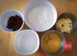 Illustration of how to make cranberry cookies 1