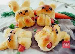 The bunny eats carrot bread Practice illustration 20