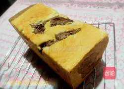 Illustration of two-color bean paste toast 15 