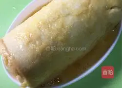 Illustration of how to make toast, ham and egg rolls 7