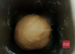 Illustration of how to make pumpkin and meat floss bread 8