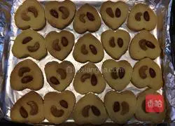 Illustration of how to make nut cookies (original & chocolate) 8