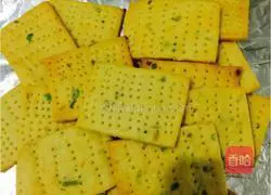 Savory scallion soda crackers (sugar-free and less) Illustration of how to make oil (healthy formula of oil) 7