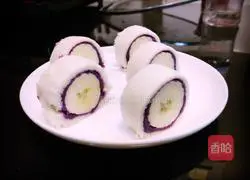 Baby Complementary Food - Purple Sweet Potato Toast Roll Recipe Illustration 4