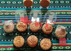 Illustration of how to make chestnut mooncakes 6