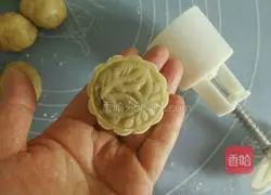 Illustration of how to make bean paste mooncakes 12