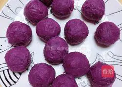 Coconut Milk Purple Sweet Potato Milk Skin Mooncake Recipe Illustration 9