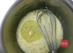 Illustration of how to make black sesame peanut butter cookies 6