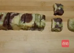 Illustration of how to make three-color cookies 12