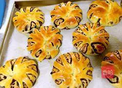 Illustration of how to make bean paste bread 8