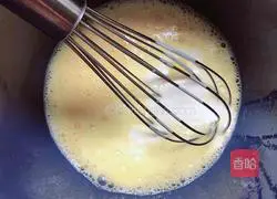 Yellow Peach Cheese Toast Pudding Recipe Illustration 5